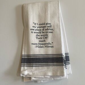 All occasion funny kitchen towel 24x16 NEW with tags